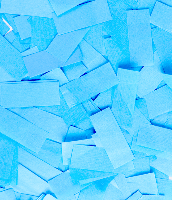 Confetti kanon 40 cm - Gender reveal jongen papier van Paper Dreams koop je bij Partywinkel