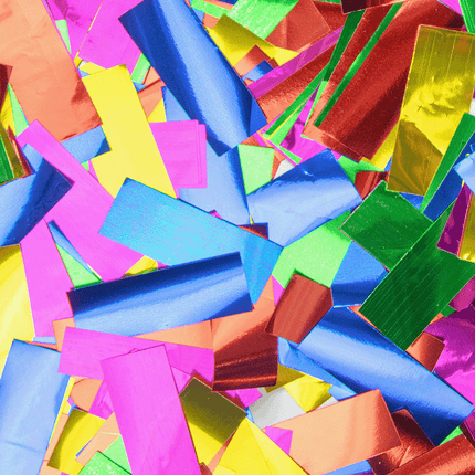 Confetti kanon 60 cm - Meerkleurig folie van Paper Dreams koop je bij Partywinkel