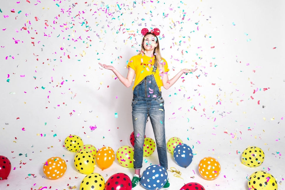 Confetti Kanon Gekleurd Papier 40cm van Partydeco koop je bij Partywinkel