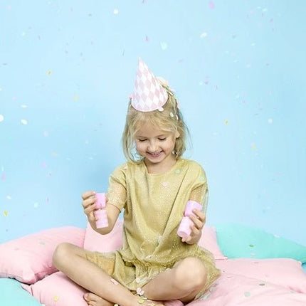 Confetti Knaller Pastel 17cm 6st van Partydeco koop je bij Partywinkel