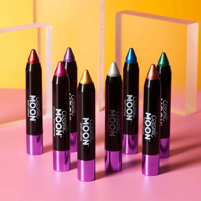 Cosmic Moon Metallic Body Crayons Silver 3.2g van Moon Creations koop je bij Partywinkel