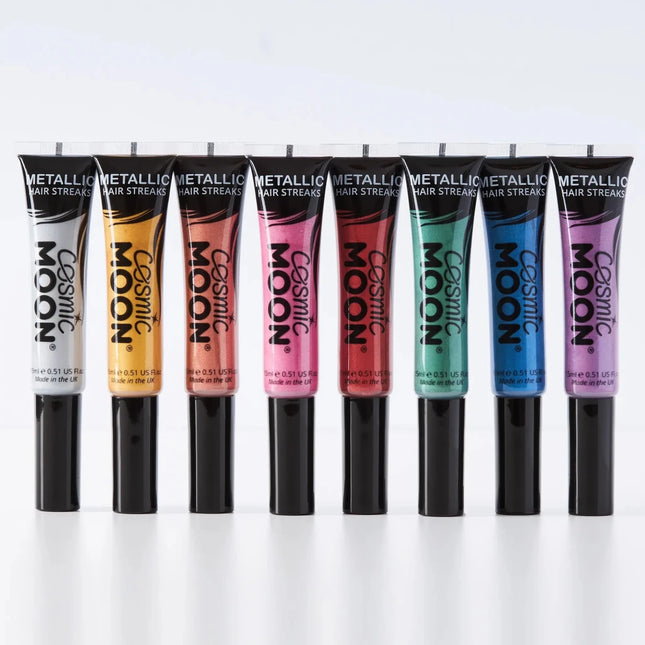 Cosmic Moon Metallic Hair Streaks Green 15ml van Moon Creations koop je bij Partywinkel