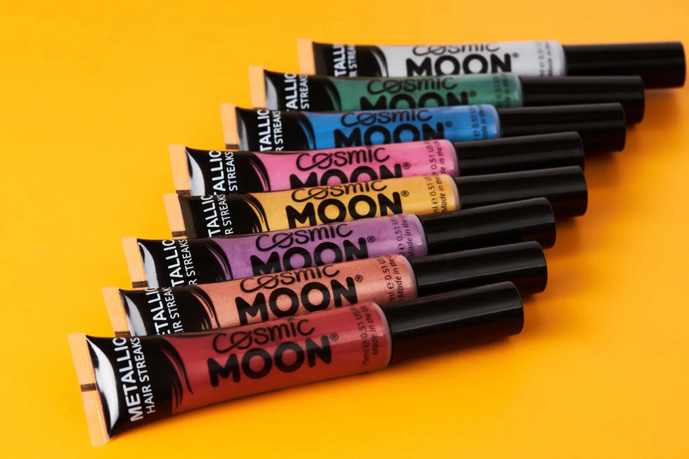 Cosmic Moon Metallic Hair Streaks Red 15ml van Moon Creations koop je bij Partywinkel
