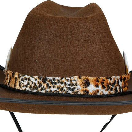 Cowboy Hoed Bruin Vilt van Fiestas Guirca koop je bij Partywinkel