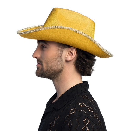 Cowboy Hoed Goud Glitters van Boland koop je bij Partywinkel