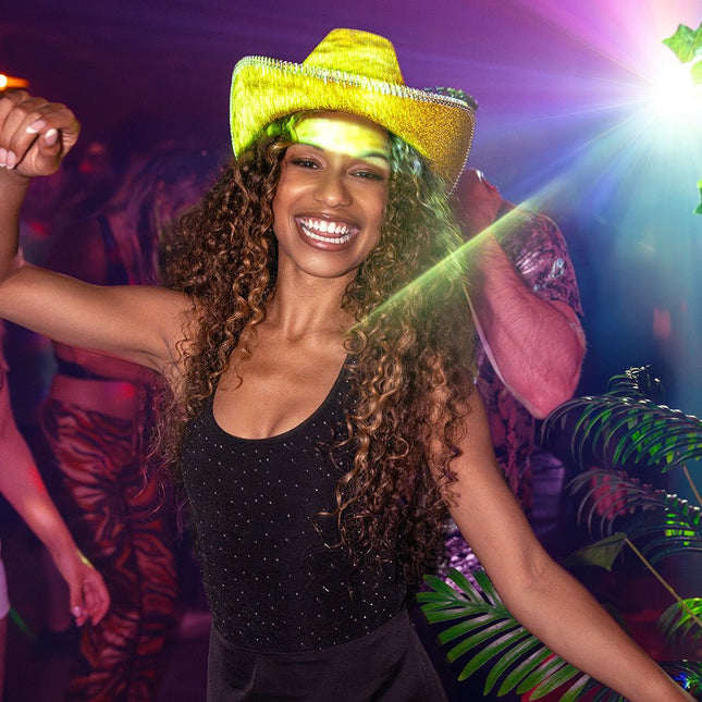 Cowboy Hoed Goud Glitters van Boland koop je bij Partywinkel