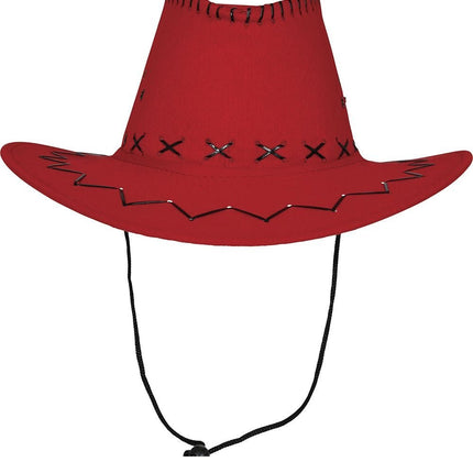 Cowboy Hoed Rood van Fiestas Guirca koop je bij Partywinkel