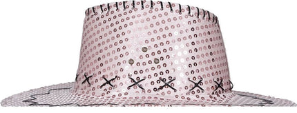 Cowboy Hoed Roze Pailletten van Fiestas Guirca koop je bij Partywinkel