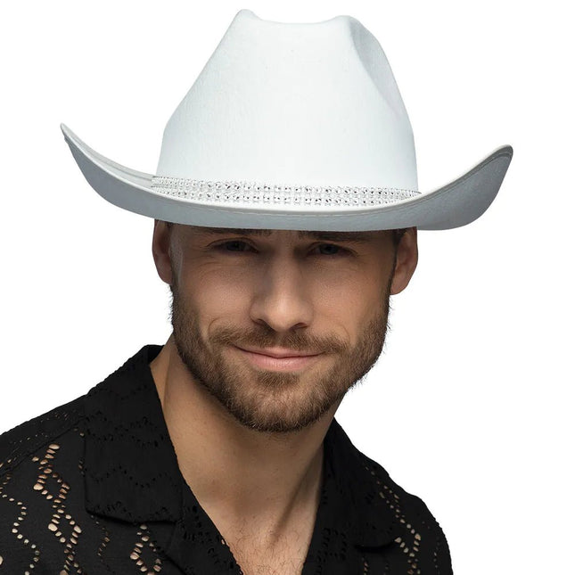 Cowboy Hoed Wit van Boland koop je bij Partywinkel