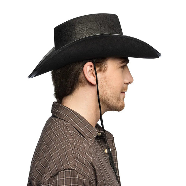 Cowboy Hoed Zwart Wyatt Groot van Boland koop je bij Partywinkel