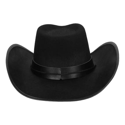 Cowboy Hoed Zwart Wyatt Groot van Boland koop je bij Partywinkel