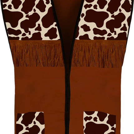 Cowboy Vest Bruin Kind van Fiestas Guirca koop je bij Partywinkel