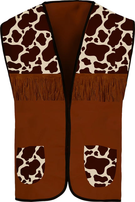 Cowboy Vest Bruin Kind van Fiestas Guirca koop je bij Partywinkel