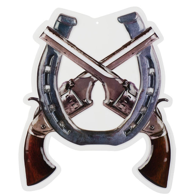 Cowboy Wanddecoratie 47cm van Boland koop je bij Partywinkel