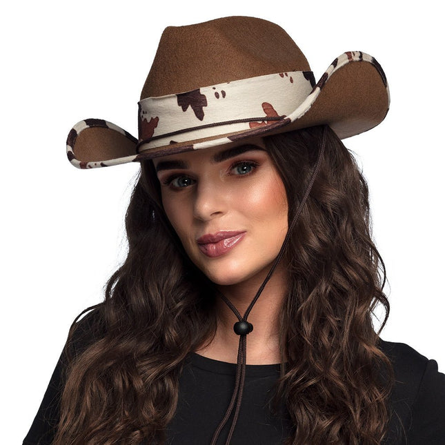 Cowboyhoed Deluxe van Boland koop je bij Partywinkel