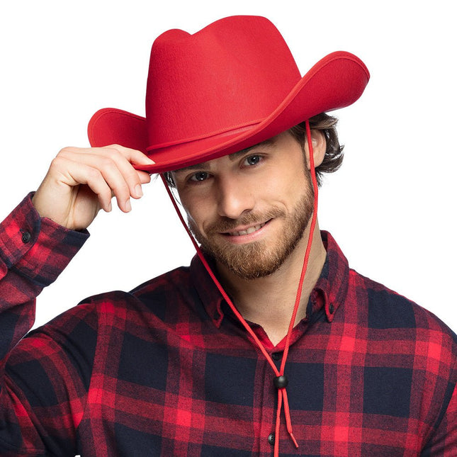 Cowboyhoed Rood van Boland koop je bij Partywinkel