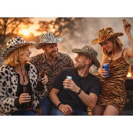 Cowboyhoed Wild luipaard van Boland koop je bij Partywinkel