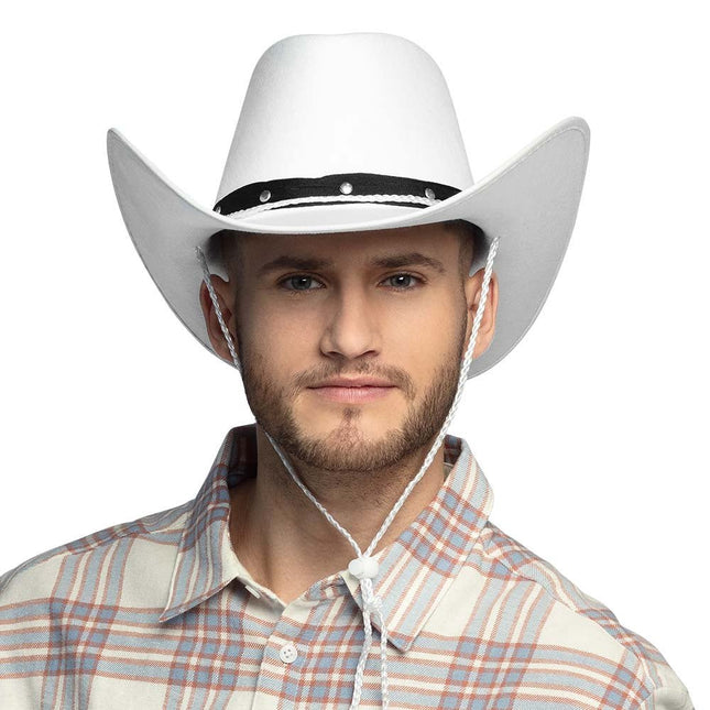 Cowboyhoed Wit van Boland koop je bij Partywinkel
