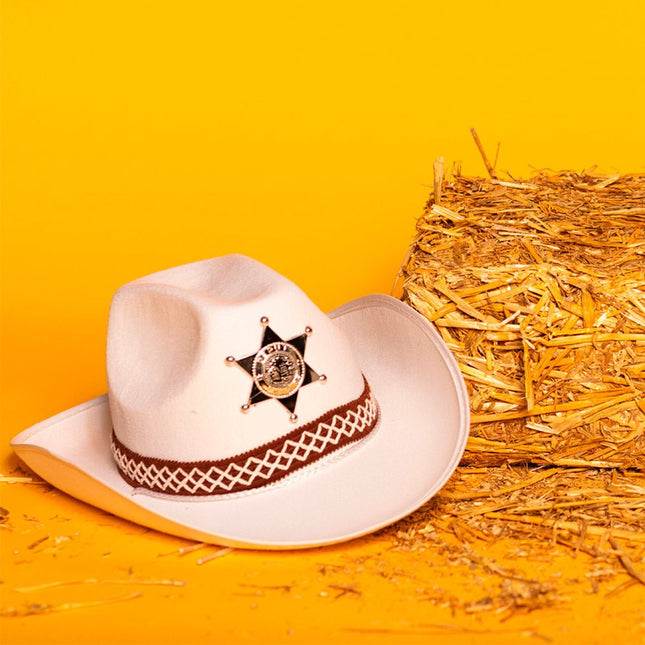 Cowboyhoed Wit Kind van Boland koop je bij Partywinkel