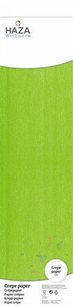 Crepe papier lichtgroen (FSC, 250x50cm) van Haza Witbaard koop je bij Partywinkel