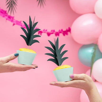 Cupcake Toppers Palmboom 16,5cm 6st van Partydeco koop je bij Partywinkel