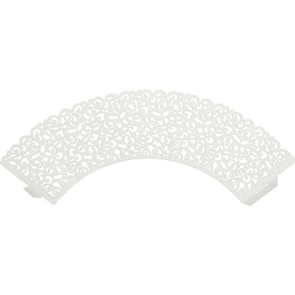 Cupcake Vormpjes Wit 8,5cm 10st van Partydeco koop je bij Partywinkel