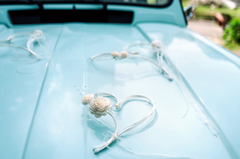 Decoratie Hart Wit 2st van Partydeco koop je bij Partywinkel