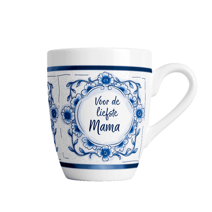 Delfts blauwe mok - Mama van Paper Dreams koop je bij Partywinkel