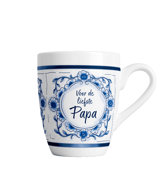 Delfts blauwe mok - Papa van Paper Dreams koop je bij Partywinkel