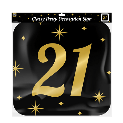 Deurbord 21 Jaar 50cm van Paper Dreams koop je bij Partywinkel