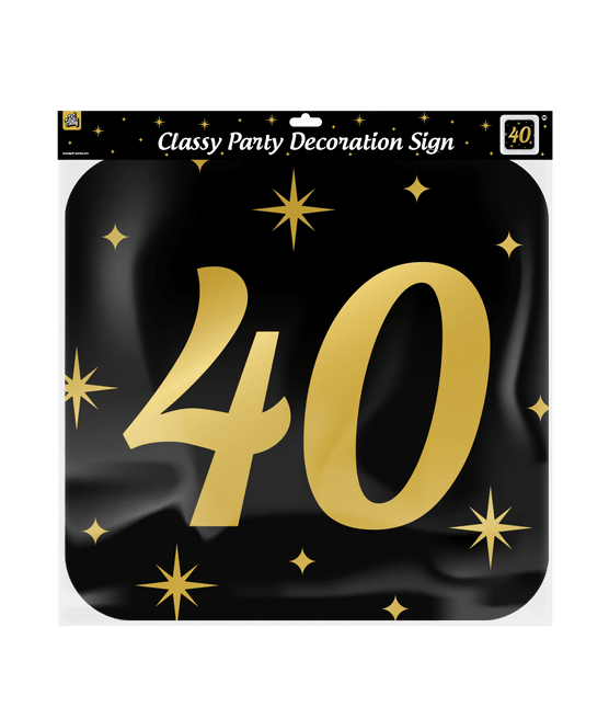 Deurbord 40 Jaar 50cm van Paper Dreams koop je bij Partywinkel