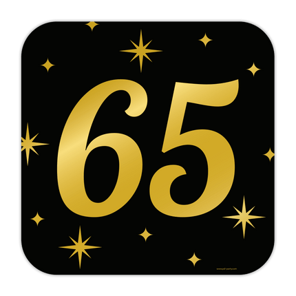 Deurbord 65 Jaar 50cm van Paper Dreams koop je bij Partywinkel