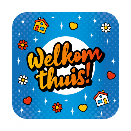 Deurbord Welkom Thuis 50cm van Paper Dreams koop je bij Partywinkel