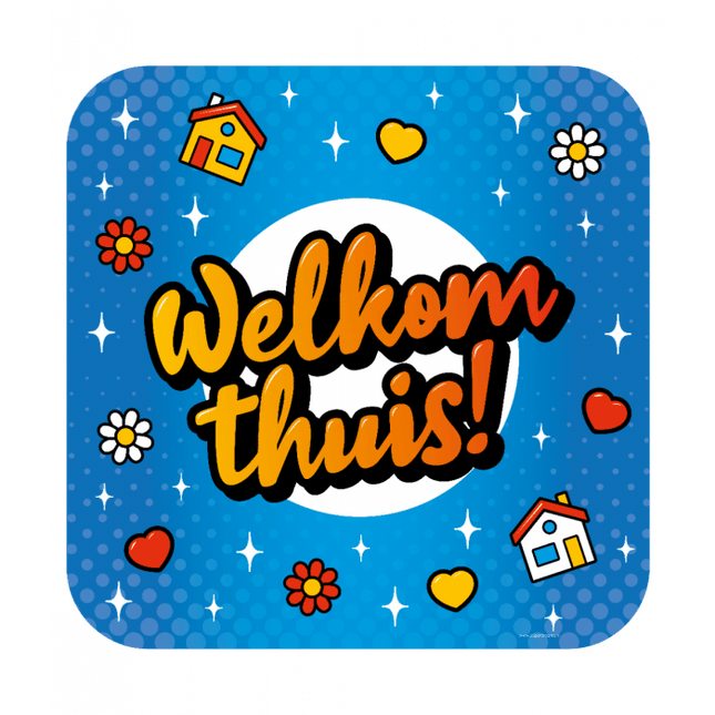 Deurbord Welkom Thuis 50cm van Paper Dreams koop je bij Partywinkel