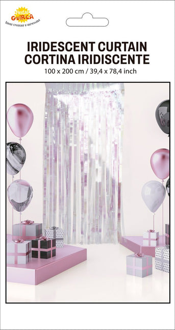 Deurgordijn Holografisch 2m van Fiestas Guirca koop je bij Partywinkel