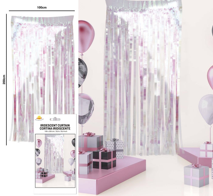 Deurgordijn Holografisch 2m van Fiestas Guirca koop je bij Partywinkel