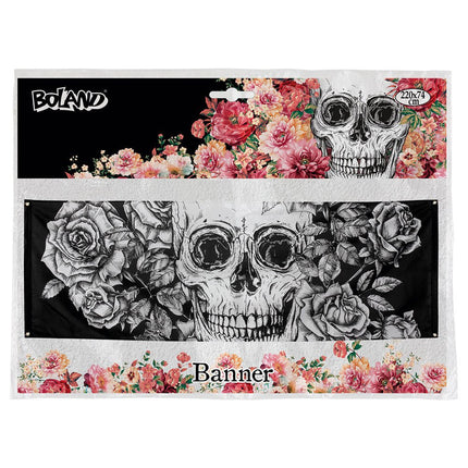 Dia de Los Muertos Banner XL Versiering 2,2m van Boland koop je bij Partywinkel