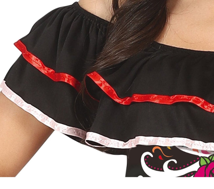 Dia De Los Muertos Halloween Kostuum Dames van Fiestas Guirca koop je bij Partywinkel