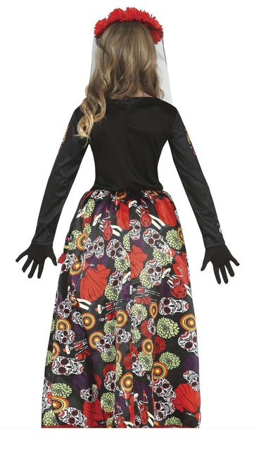 Dia De Los Muertos Kostuum Meisje Bloem van Fiestas Guirca koop je bij Partywinkel