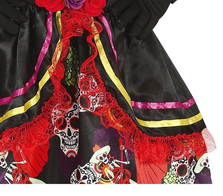 Dia De Los Muertos Kostuum Meisje Bloem van Fiestas Guirca koop je bij Partywinkel