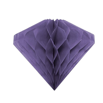 Diamant Honeycomb Paars 20cm van Procos koop je bij Partywinkel