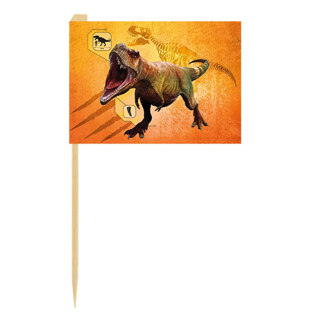 Dino Cocktailprikkers 7cm 24st van Boland koop je bij Partywinkel