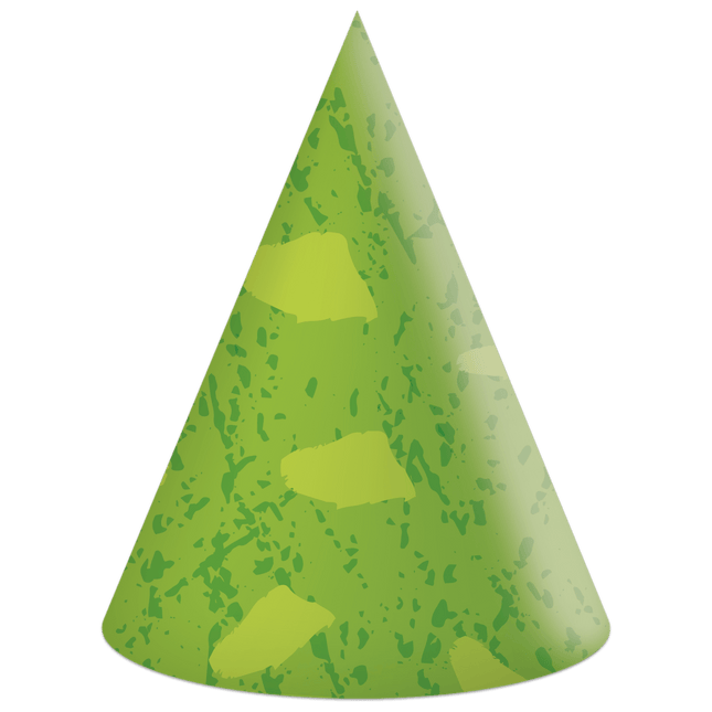 Dino Feesthoedjes Groen 6st van Procos koop je bij Partywinkel