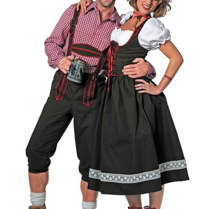 Dirndl Jurk Oktoberfest Lang Groen van Wilbers & Wilbers koop je bij Partywinkel