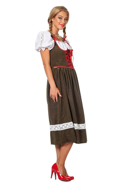 Dirndl Jurk Oktoberfest Lang Groen van Wilbers & Wilbers koop je bij Partywinkel