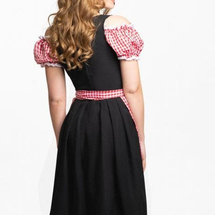 Dirndl Jurk Oktoberfest Lang Rood van PartyXclusive koop je bij Partywinkel