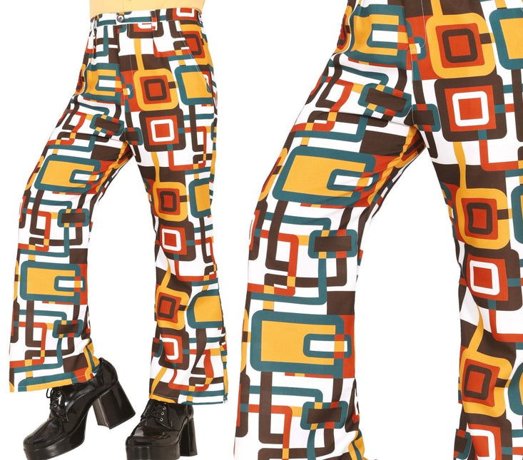 Disco 70S Broek Dames Vierkant van Fiestas Guirca koop je bij Partywinkel
