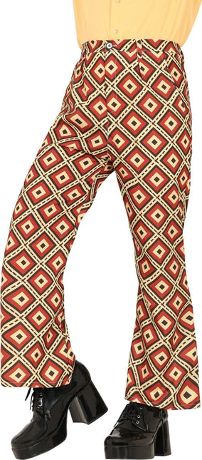 Disco 70S Broek Gekleurd Dames van Fiestas Guirca koop je bij Partywinkel