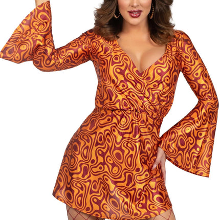 Disco 70S Jurk Dames Leg Avenue van Leg Avenue koop je bij Partywinkel