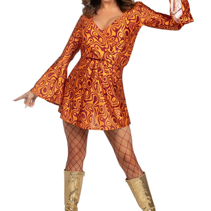 Disco 70S Jurk Dames Leg Avenue van Leg Avenue koop je bij Partywinkel